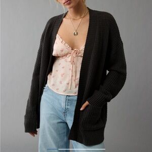 American Eagle Open Knit Cardigan, L